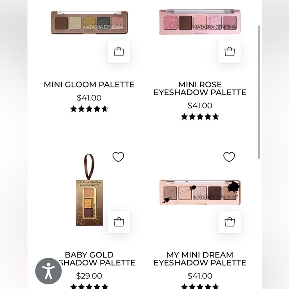 Natasha Denona Glam Eyeshadow Palette - Rose & Wood Palette - Picture 2 of 4